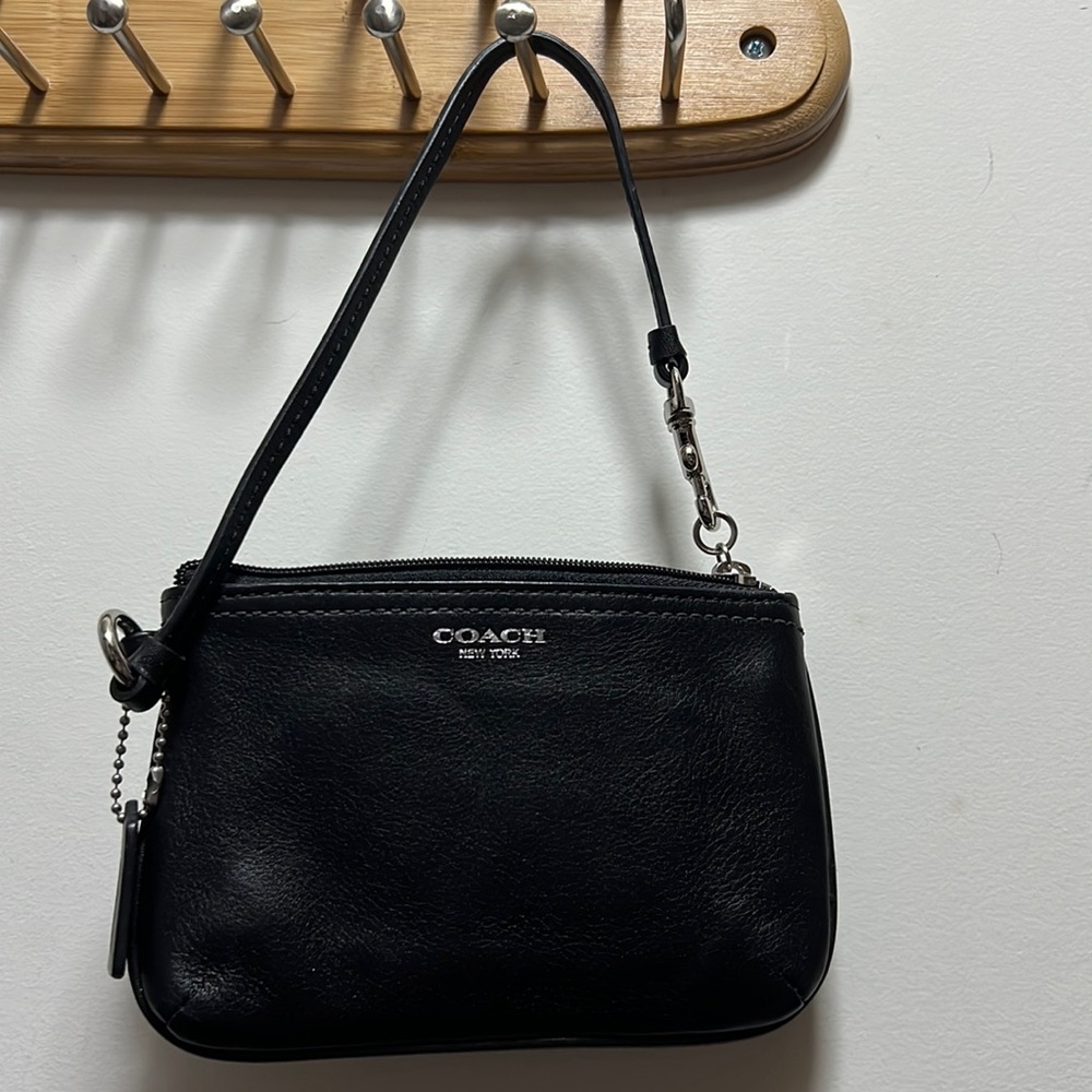 Coach wristlet, black. Excellent condition